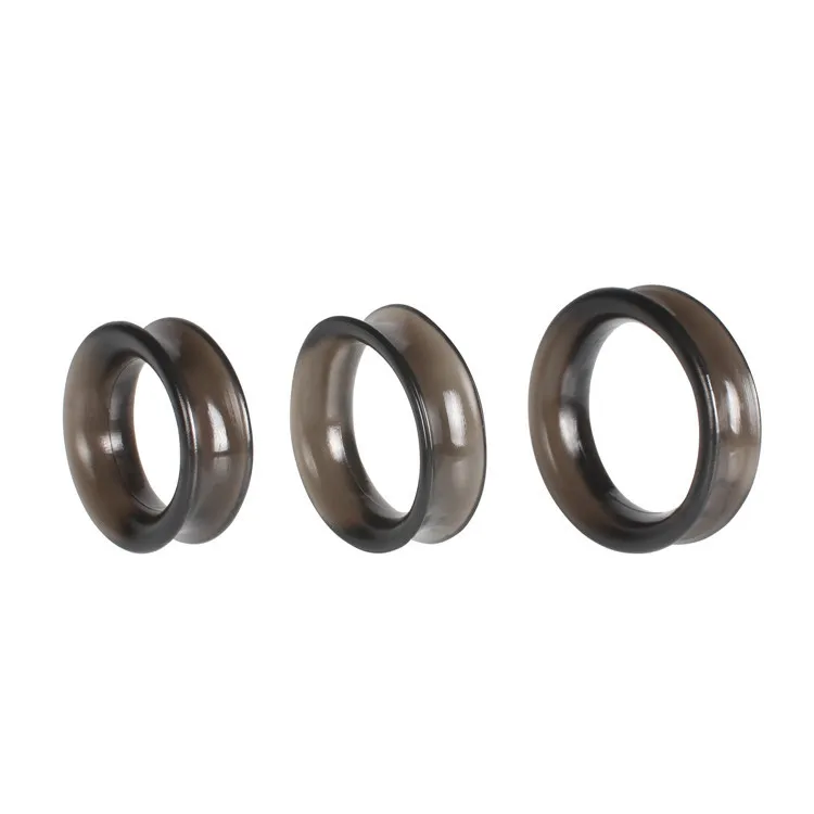 3 Pieces Male Penis Cock Ring Adult Sex Toy For Men Chastity Device Delay Lasting Foreskin Silicone Rings | Красота и здоровье