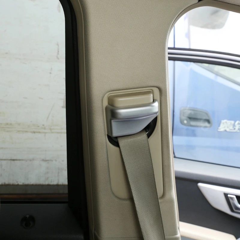 

Carbon Fiber ABS Car Styling Safety Belt Cover Trim Sequins 2Pcs For Mercedes Benz GLK Class X204 300 260 Auto Accessories