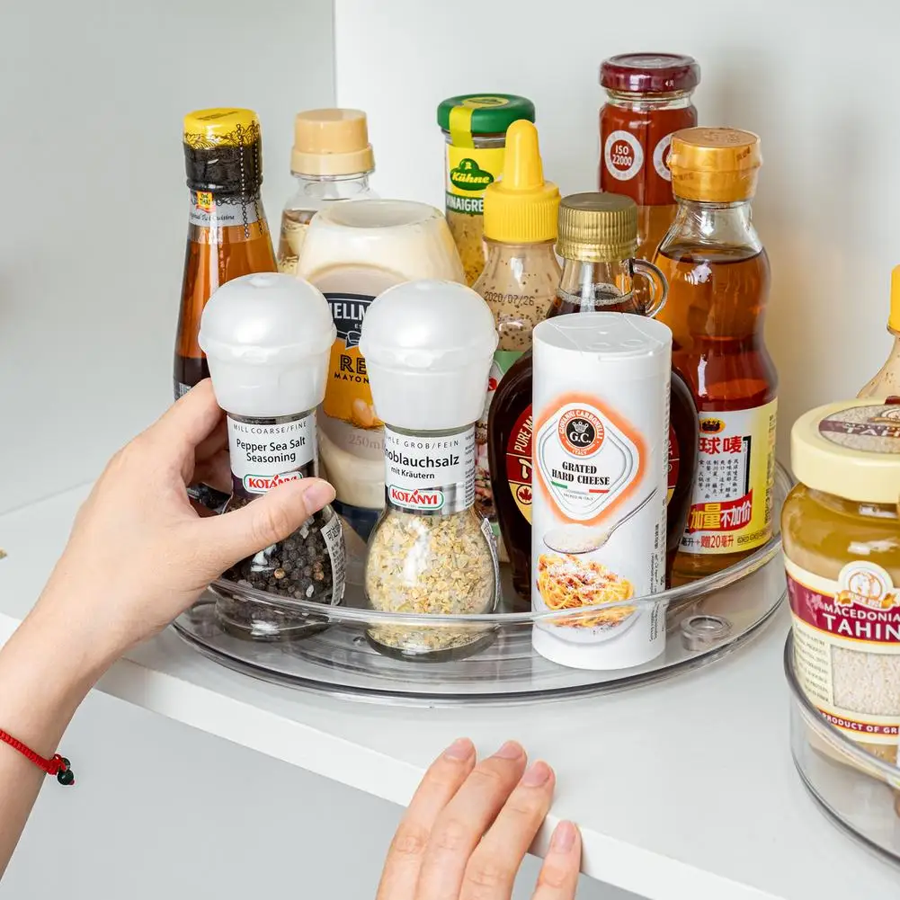 360 Вращение шкафа органайзер хранилище сумочка специи напиток стойка для