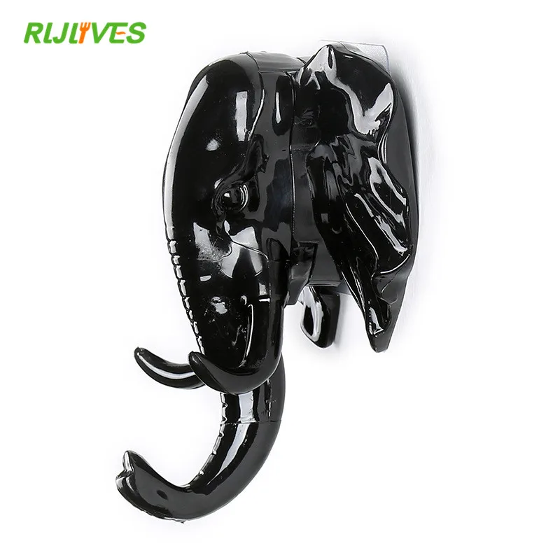 Animal Key Hooks for Wall Hook Nail-free Seamless Living Room Decoration Hanging Elephant Keys Holder | Дом и сад