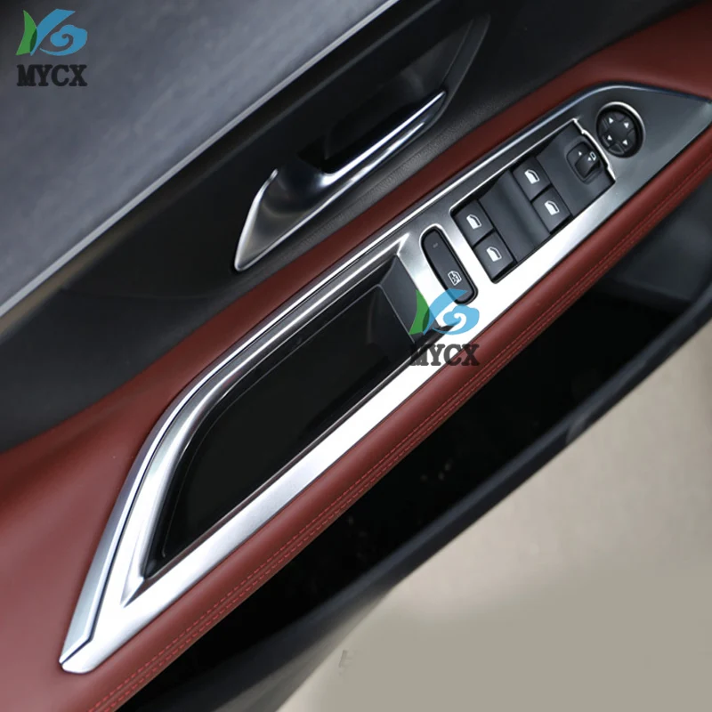Для Peugeot 3008 GT 2016 2017 2018 внутренняя дверь с блестками подъемная ручка окна чаша