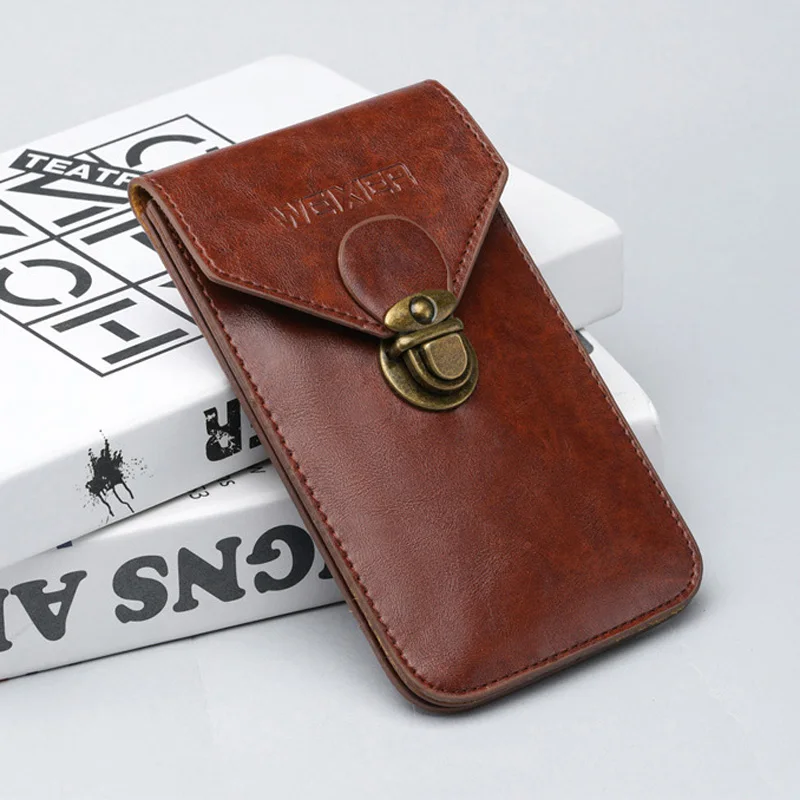 Мужская поясная сумка из искусственной кожи с несколькими отделениями |