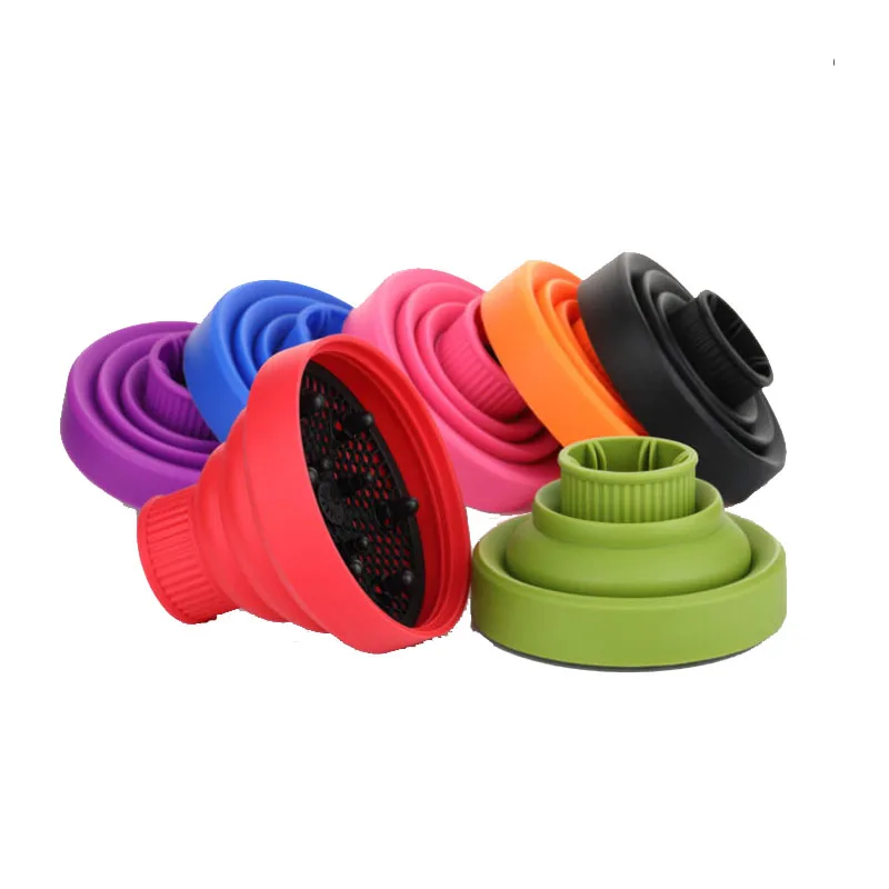 

High Temperature Resistant Silica Gel Hairdryer Diffuser Cover Collapsible Hairdryer Accessories Hairdressing Salon Tools