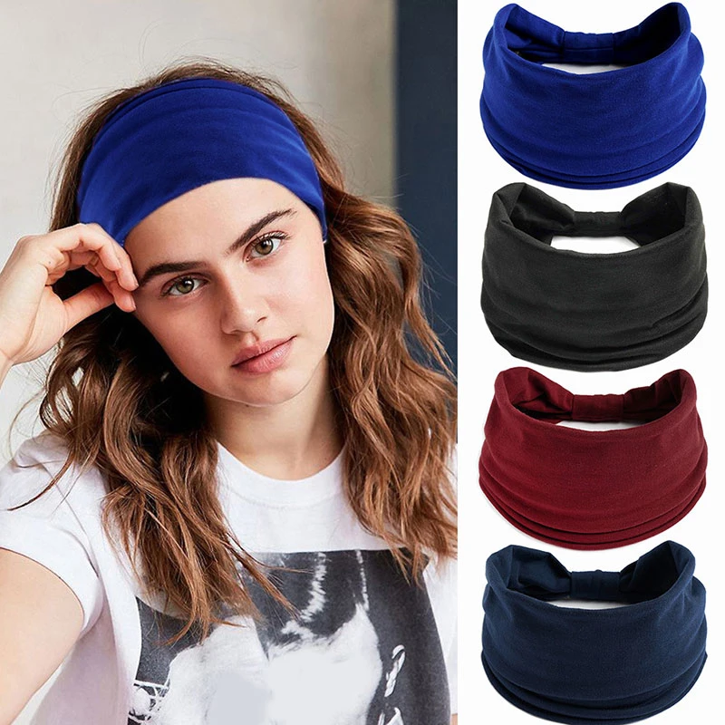 

Summer Fashion Sports Hair Bands Yoga Running Fitness Fashion Headbands Elastic Print Women Hairband Hair Accessories