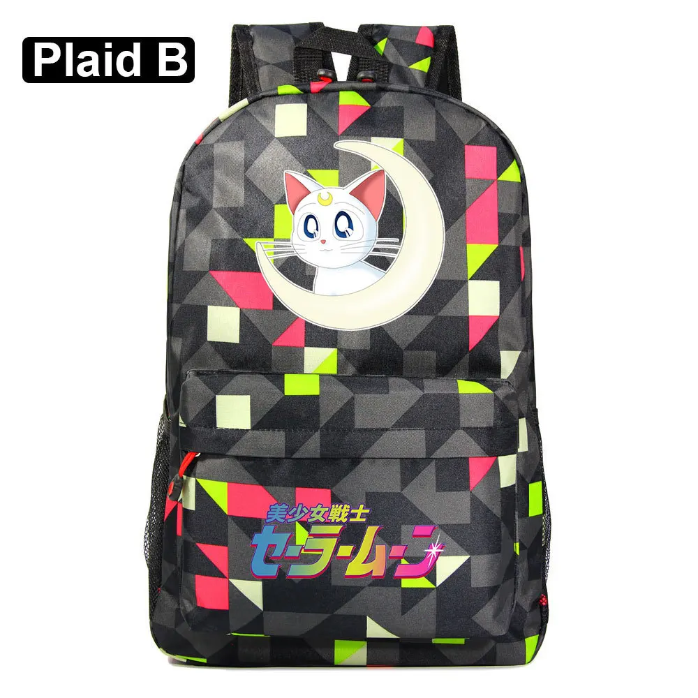 

Sailor Moon Cosplay Bag Tsukino Usagi Print Luna Cat Fashion Casual backpack Student schoolbag Travel bag
