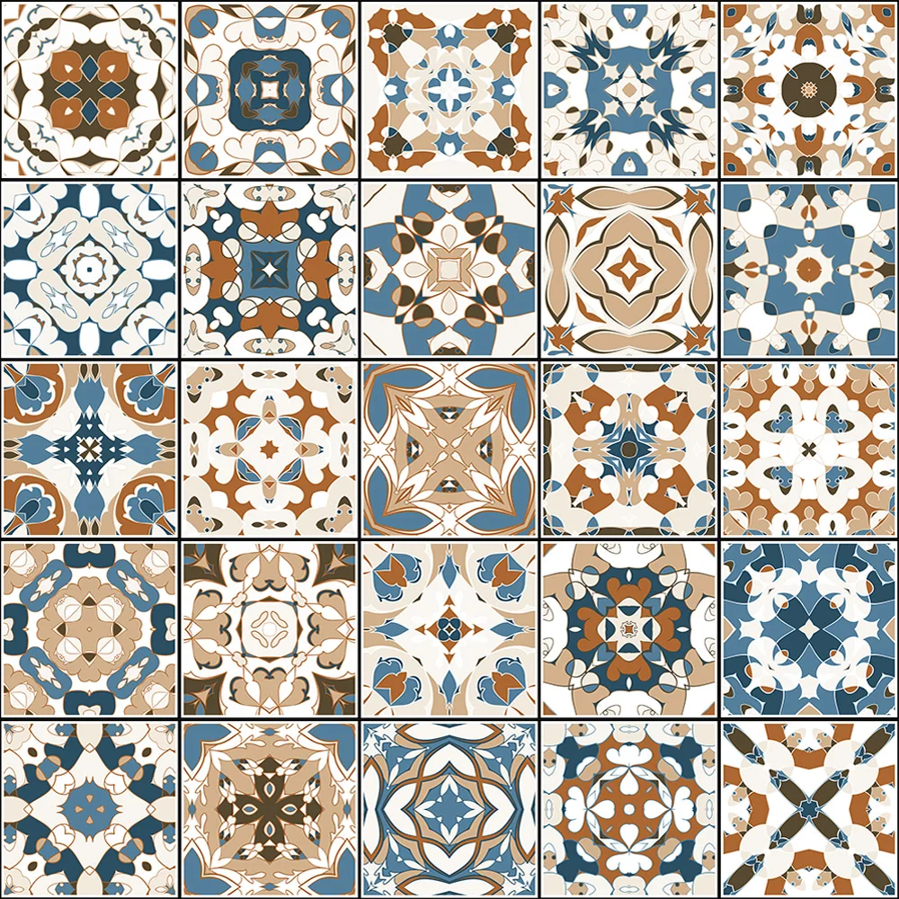 10/15/20 см Ретро узор плитка лестница наклейка ванная кухня Backsplash Декор водостойкая