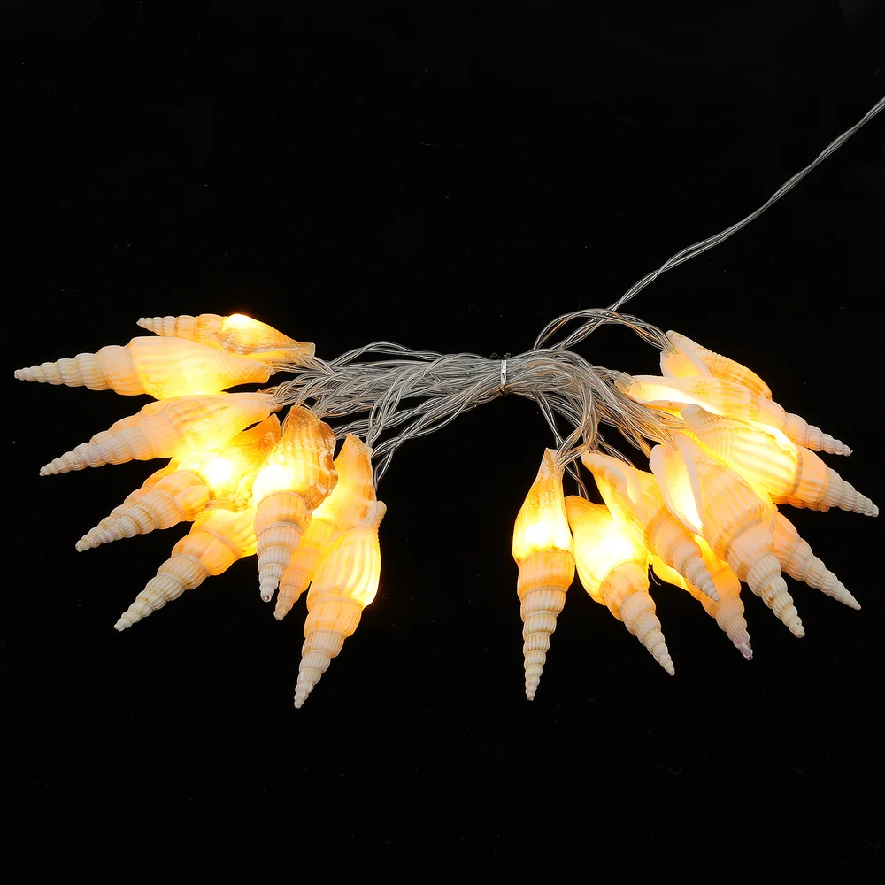 

1Pc Hawaiian Party Conch Shape String Light Hanging Lamp Decor Battery