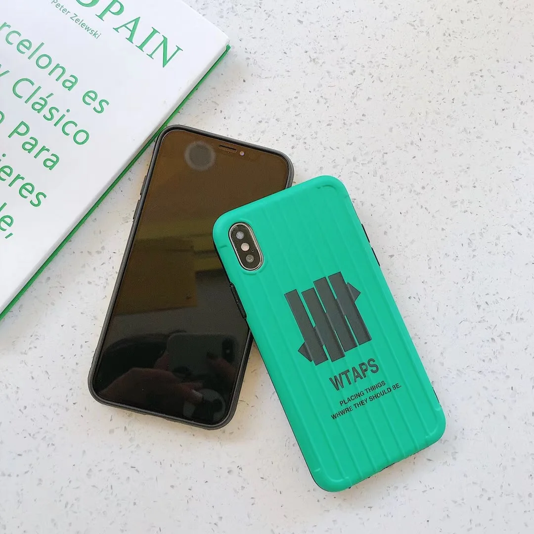 Японский WTAPS Непобедимый 3D чехол для APPle iPhone 7 7Plus 8 8Plus 6 s Plus X XS Max Xr мягкий imd |