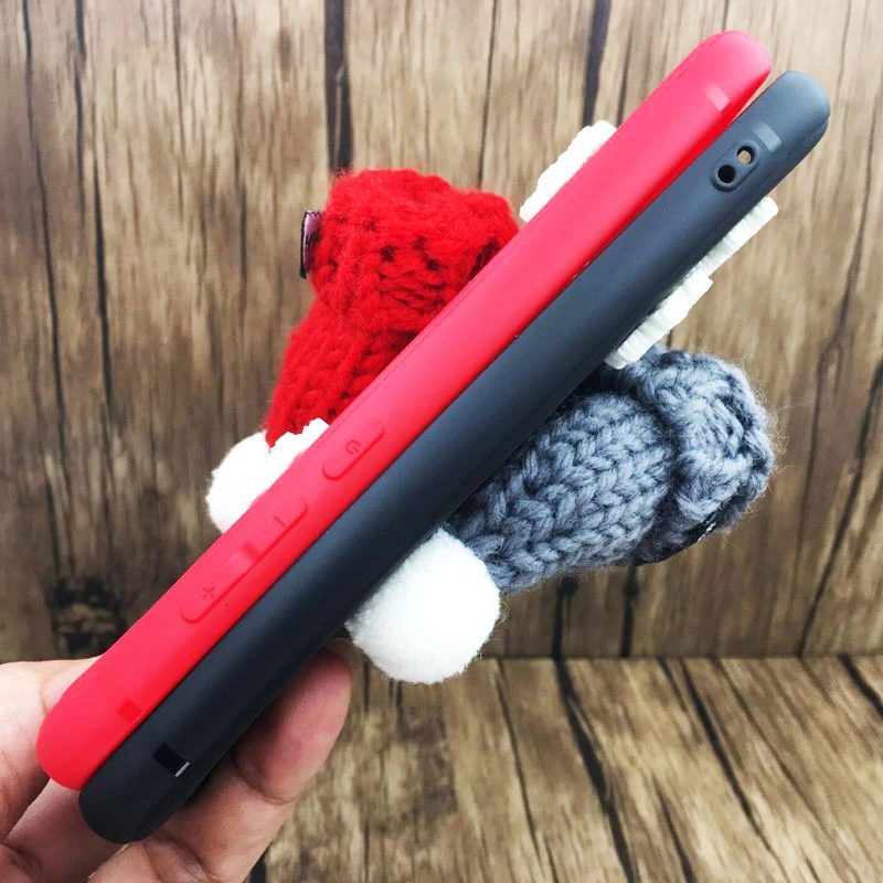 Christmas Hat Fluffy Case For Xiaomi Max 3 Lovely Silicone Phone Cases On Xiomi Mi Max3 Cover Coque | Мобильные телефоны и
