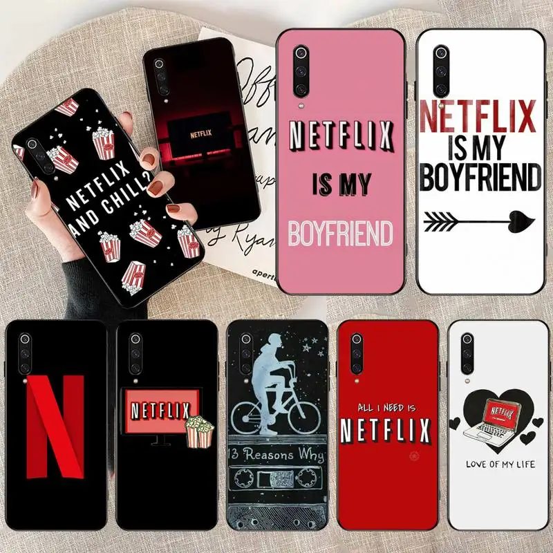HPCHCJHM часы Netflix ТВ шоу мягкий силиконовый черный чехол для телефона Xiaomi Mi9 9SE 8SE