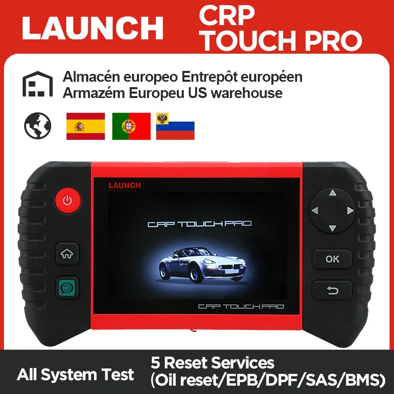 LAUNCH CRP Touch Pro автомобильный диагностический инструмент полная система Диагностика сканер автоматический сканирующий тестер инструменты Диагностика сброса тормозного масла DPF
