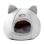 Милое домик для питомца, кошки, собаки складное гнездо для домашних питомцев, зимнее теплое гнездо для щенков, кашемировая пещера для сна, товары для дома и маленьких питомцев