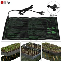 waterproof 220v eu plug plant seed germination propagation clone starter pad 50x25cm agriculture tools seedling heating mat