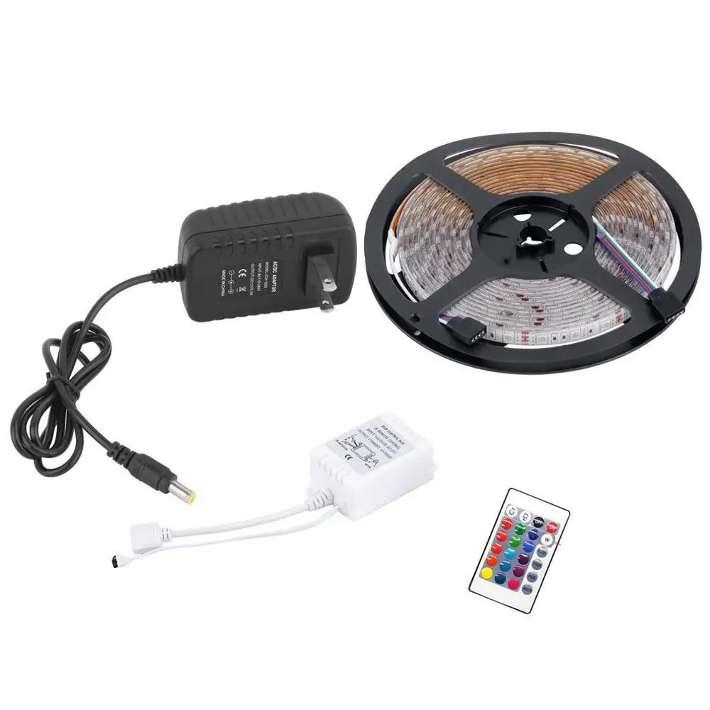 Светодиодные ленты светильник гибкий диода лента DC 12V 5M SMD 5050 RGB Водонепроницаемый
