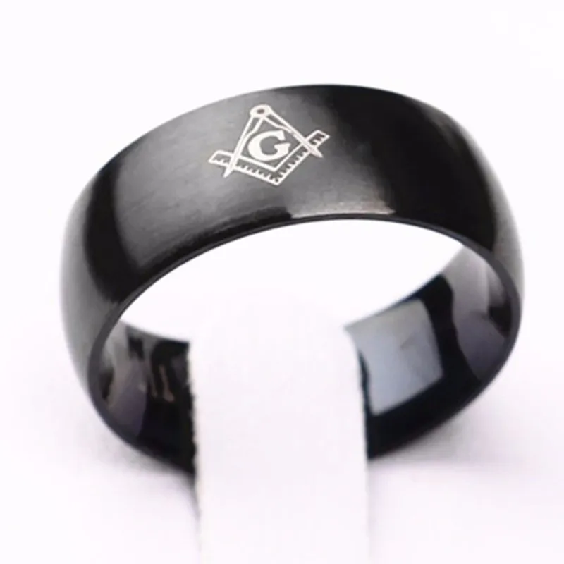 MOREDEAR 8 мм титановые масонские кольца Freemasons для мужчин и женщин