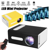 t300 1080p led mini projector 240x320 av usb audio portable projector 3d home cinema media video player built in speaker