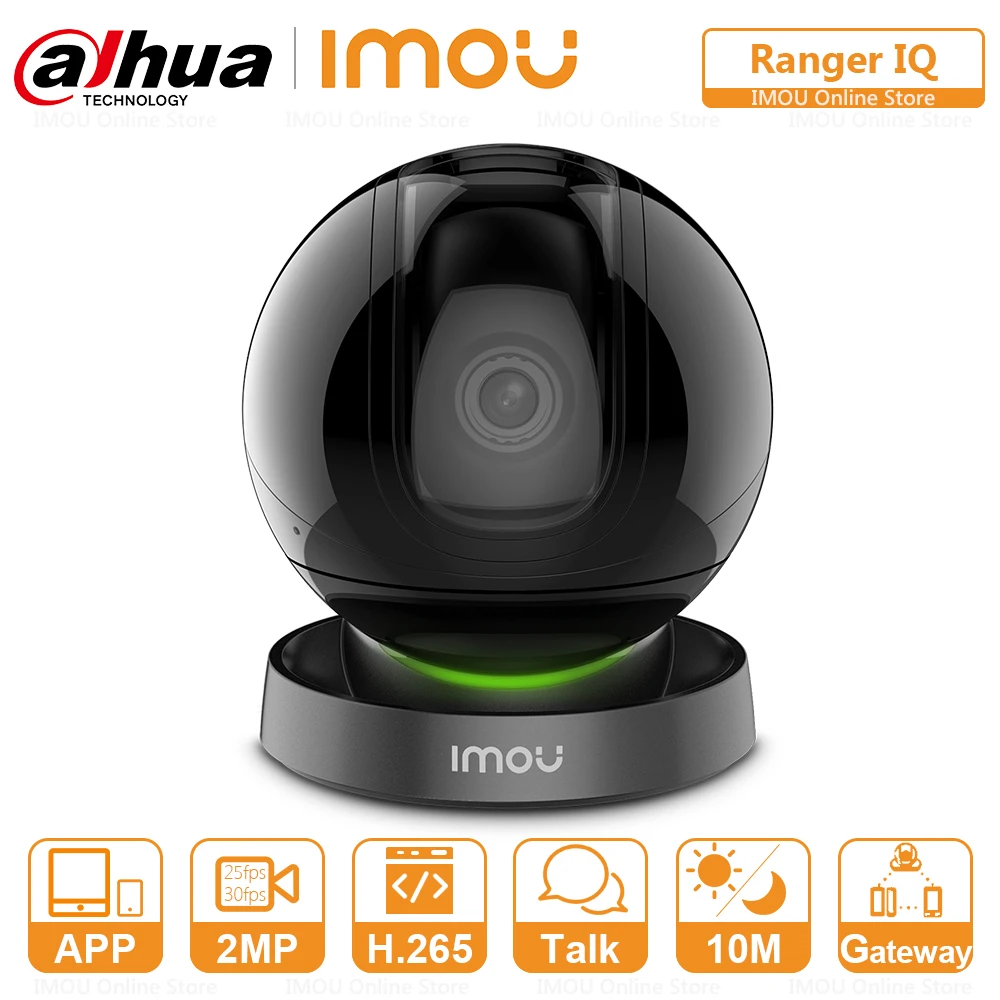 Dahua Imou Indoor PTZ IP Camera Connect Up to 32 Sensors With Siren Motion Detector Door Contact Remote Control Smart Ranger IQ