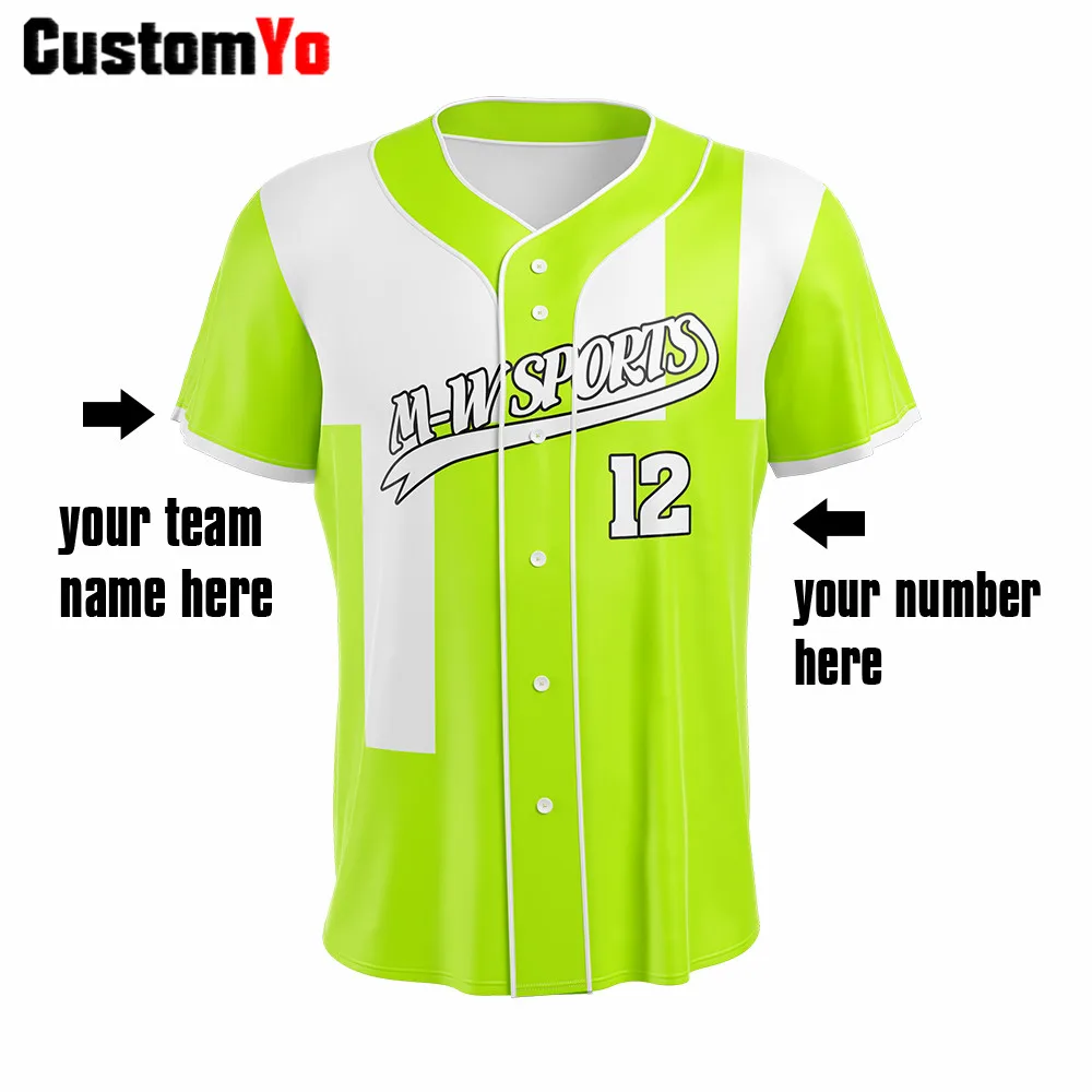 Профессиональная бейсбольная Футболка с коротким рукавом на заказ | Спорт и