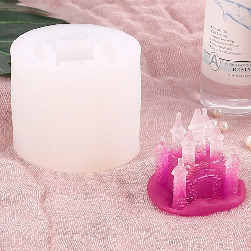 2 Стиль силиконовые формы 3D замка мечты смолы эпоксидная с украшением в виде