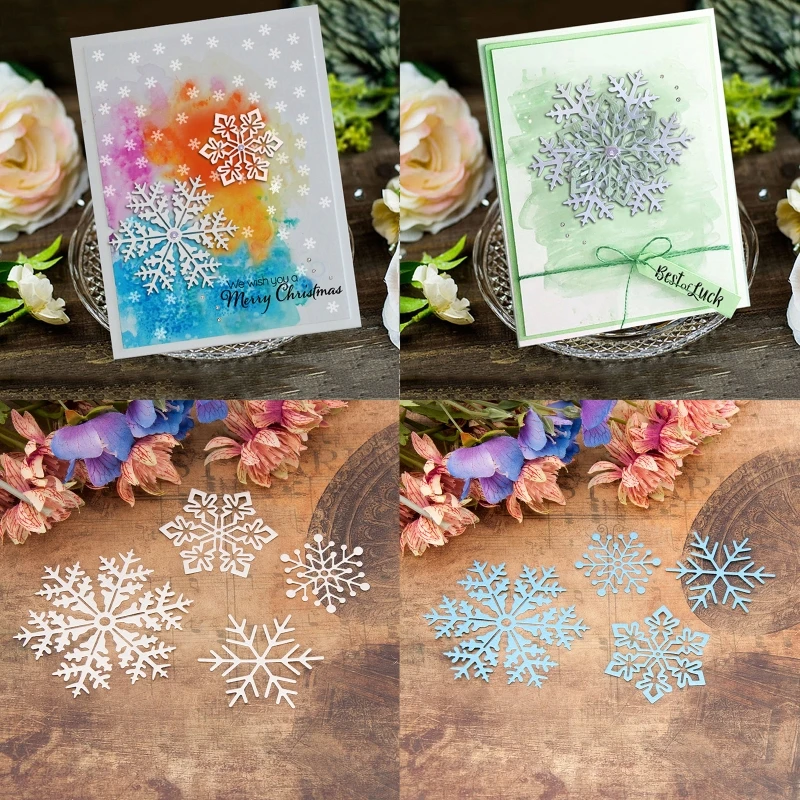 Рождественские снежинки металлические Вырубные штампы Искусственная елка