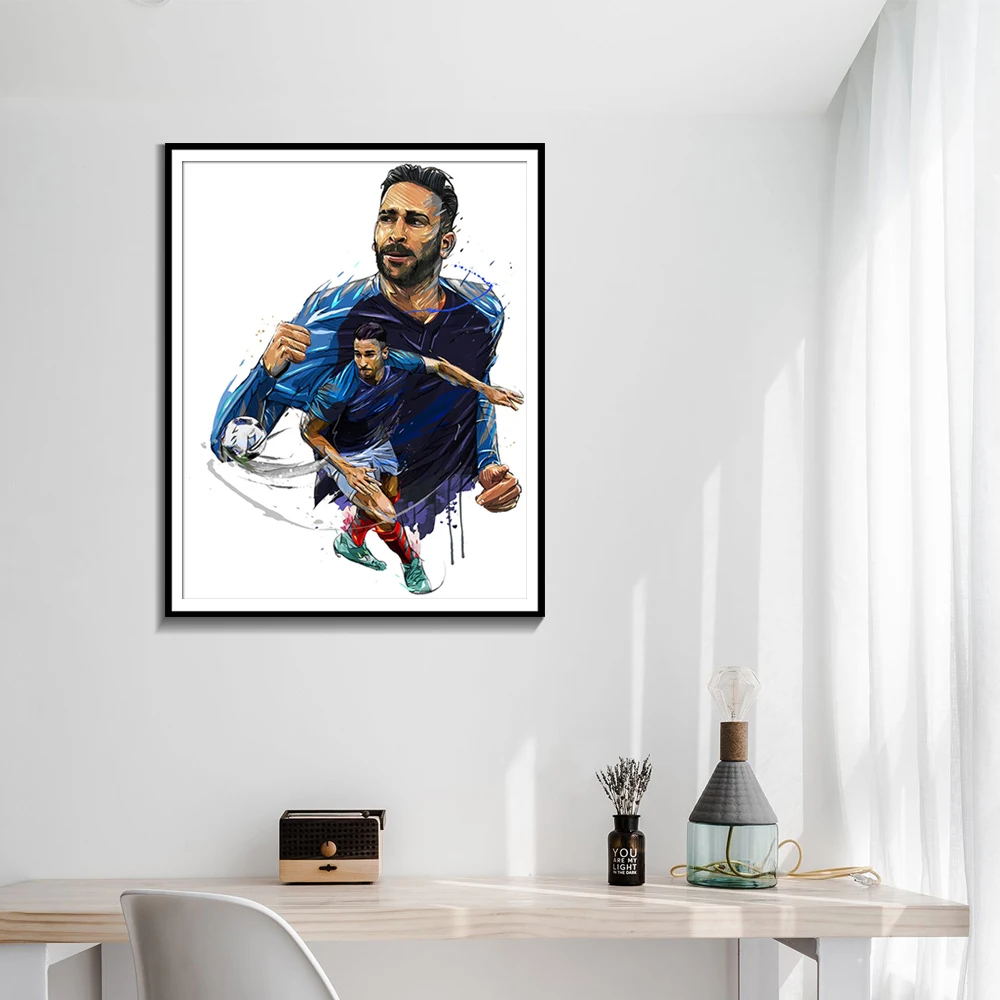 Adil Rami холст искусство для гостиной плакаты и принты Олимпик Марсель домашний