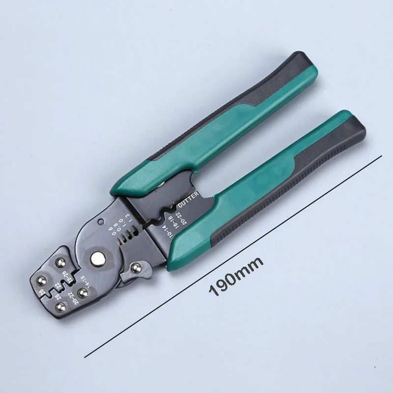 

EUROP STYLE Crimping Tool Crimping Plier Wire Stripper Cutter Crimper WireTool 10-26AWG Quadrilateral Tube Bootlace Terminal