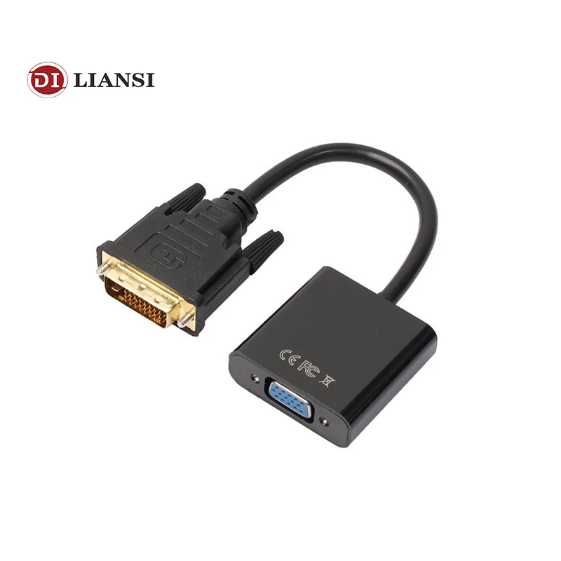 DVI VGA конвертер dvi d vga видео кабель папа мама 24 + 1 контактный адаптер 1080P для PS3