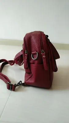 Женская сумка через плечо из искусственной кожи универсальный рюкзак на молнии