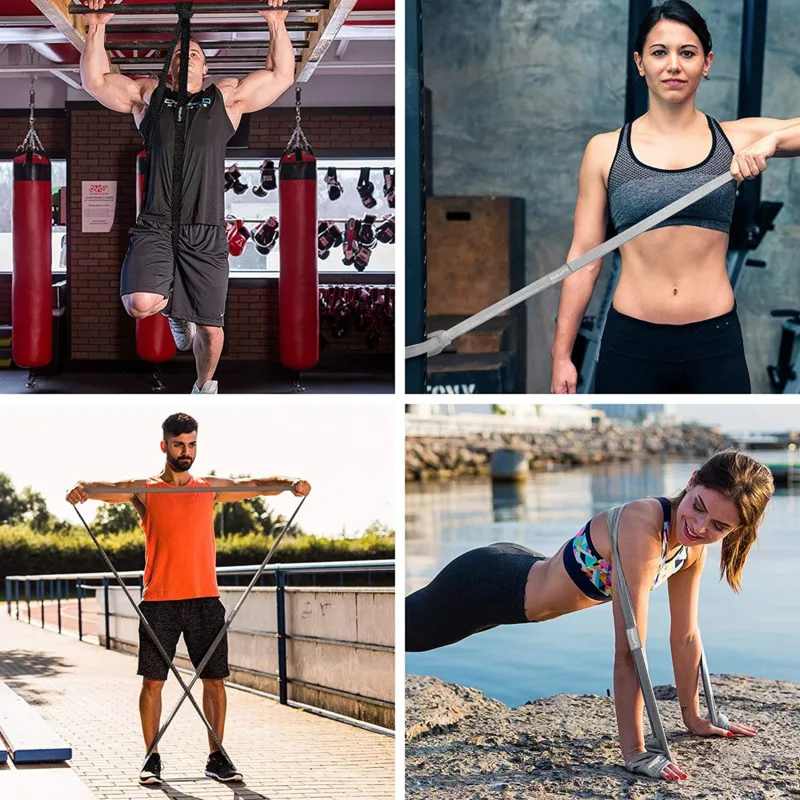 

3pcs Long Resistance Loop Band Set Unisex Fitness Yoga Elastic Bands Hip Circle Thigh Squat Band Workout Equipment For Gym Home