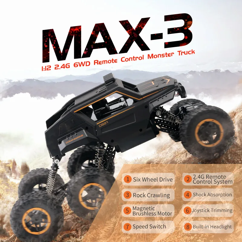 

Детский автомобиль с дистанционным управлением, автомобиль для скалолазания на шести колесах, шестиколесный автомобиль для скалолазания, ...