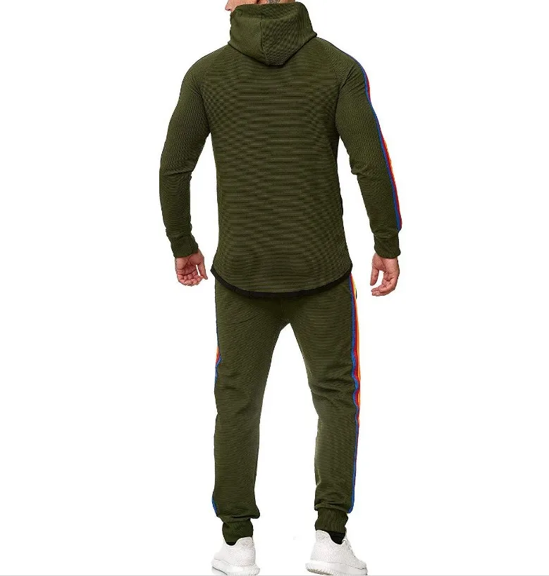 Мужские комплекты размера плюс L-5XL, Мужская модная куртка и спортивные штаны, комплект одежды из 2 предметов, спортивный костюм для мужчин, повседневный спортивный костюм, уличная одежда