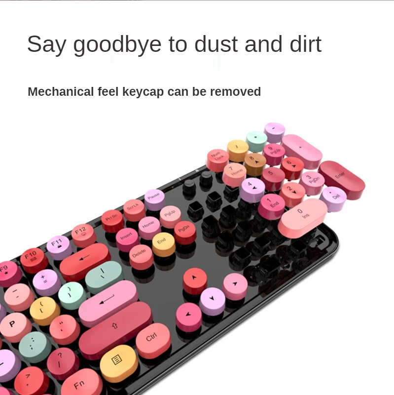 Желатиновый набор с клавиатурой в fio 2 4 г цветная ручка для мыши и клавиатуры