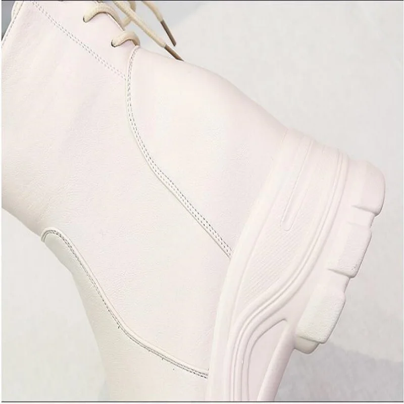 

Increased snow boots Martin boots female 2020 autumn and winter new wave plus cashmere ankle boots