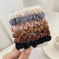6pcsset women hair accessories ladies solid color scrunchies ponytail female scrunchy elastic hair ropes headwear for women