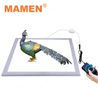 MAMEN 38 см * 38 см * 1 см светодиодный фотографии бестеневые ТТ, светильник 6000K 1200LM фотографии светильник ing для светильник коробка модель натюрморт съемки