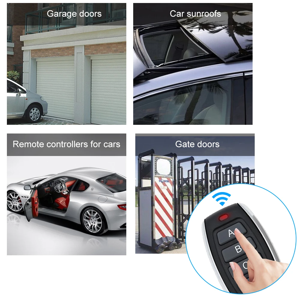 433 МГц 4 кнопки копия клонирования Дубликатор пульт дистанционного управления