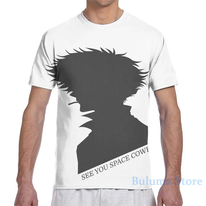 Ковбой Бибоп Спайк мужская футболка женская с принтом модная для девушек топы