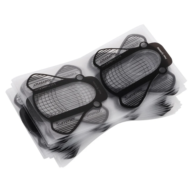 Наращивание ногтей в форме рыбы Французский акриловый УФ-гель направляющий