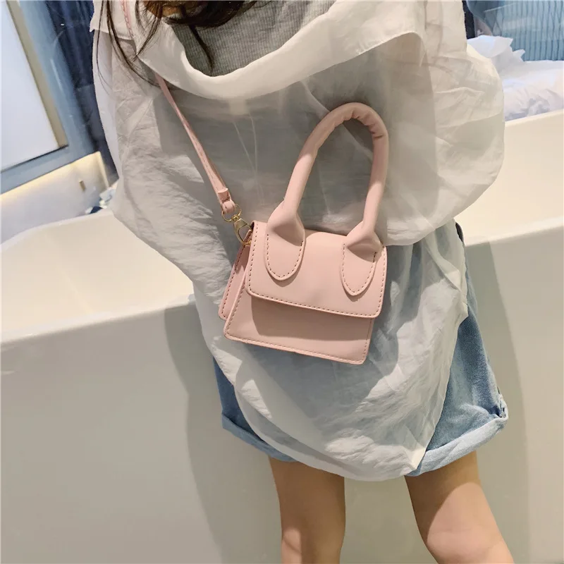 Новинка, простая дизайнерская сумка через плечо, мягкие матовые квадратные женские сумки через плечо, женские съемные сумки через плечо, детские мини-сумки