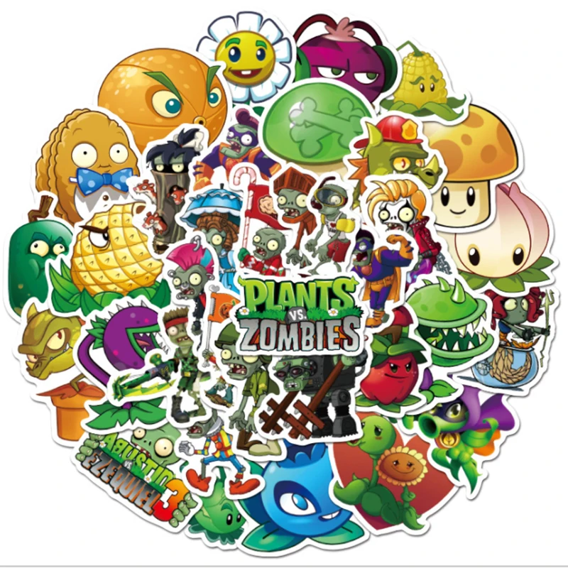 103050pcsset strange plant sticker school student diary hand ledger stationery mobile phone guitar decoration kawaii free global shipping