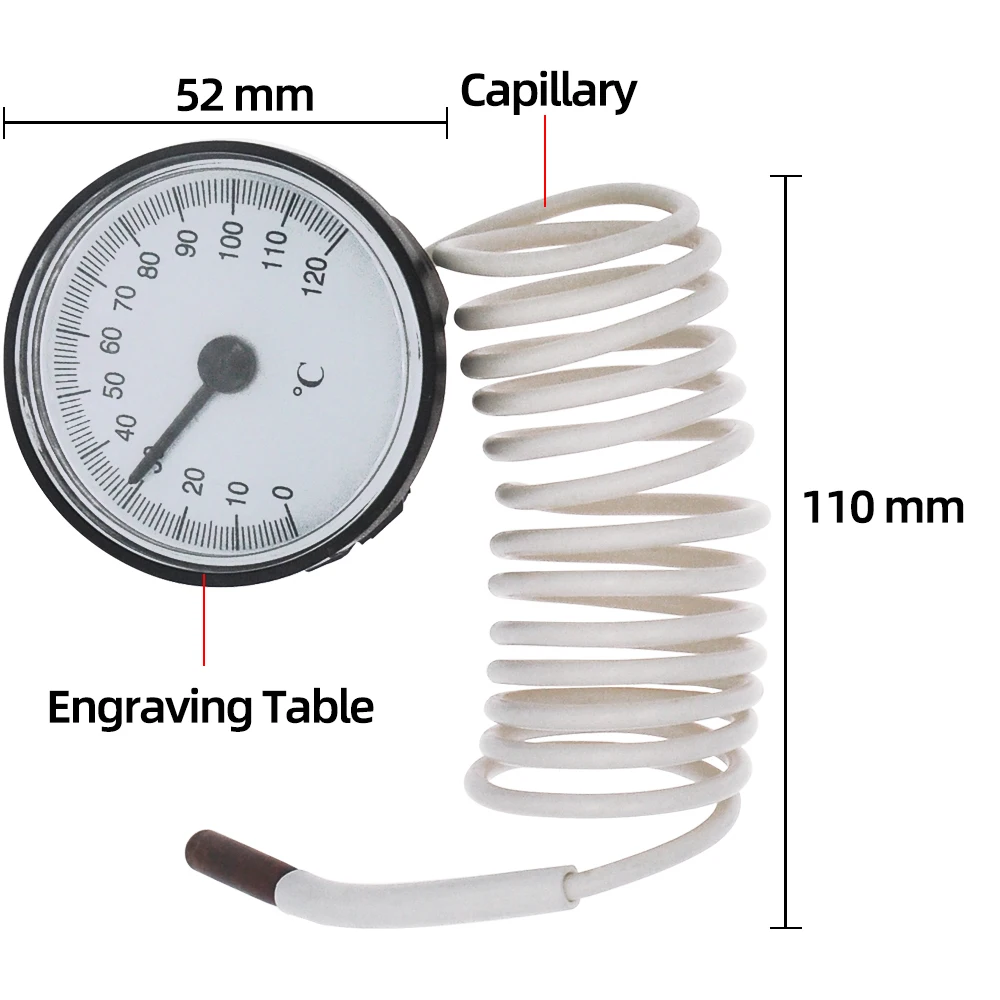 120 пластиковый круглый термометр для духовки с жидкостным лифтом домашнего