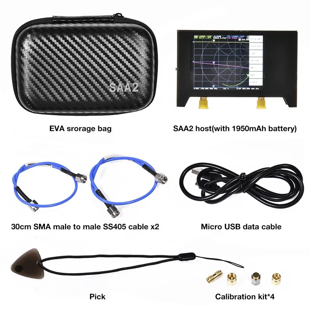 

For Nanovna Vector Network Nalyzer HF VHF UHF 50kHz-3GHz Accurate Antenna Analyzer With 2.8-inch Display Vector Analyzer