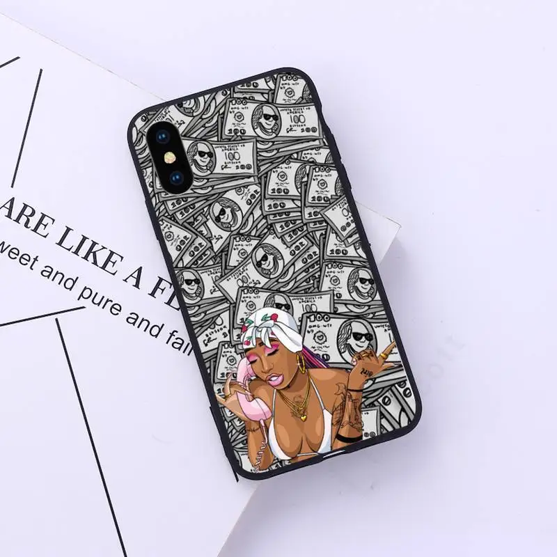 

Cool Bad Girl Phone Case for iPhone 11 12 pro XS MAX 8 7 6 6S Plus X 5S SE 2020 XR
