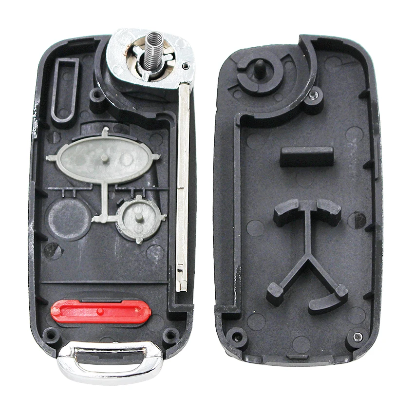 Замена 3 кнопки складной пульт дистанционного ключа оболочки чехол для Honda CR V 2 +