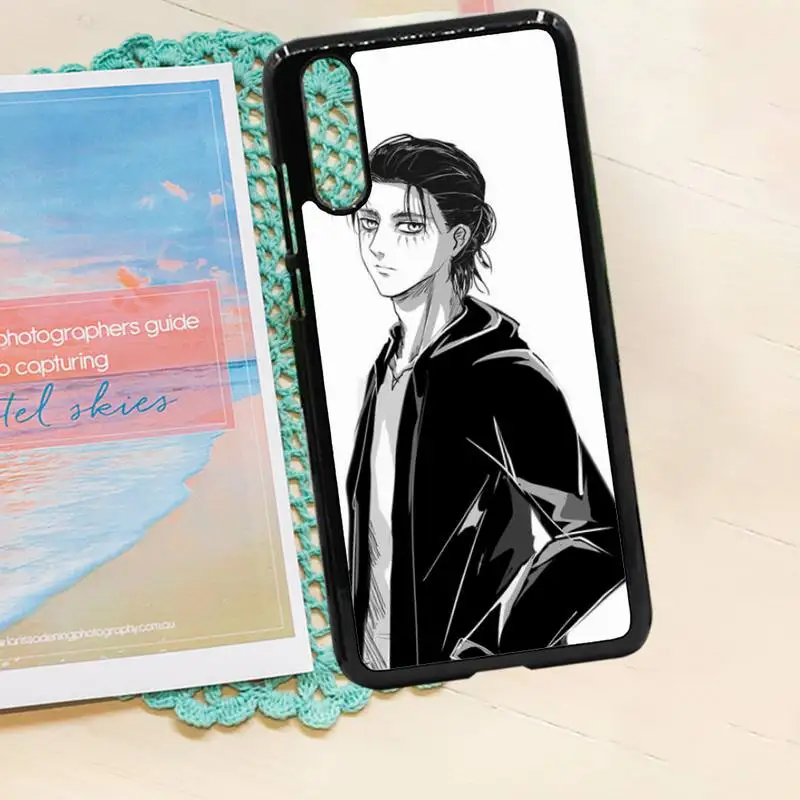 

Attack on Titan Eren jaeger Phone Case PC for iPhone 11 12 pro XS MAX 8 7 6 6S Plus X 5S SE 2020 XR
