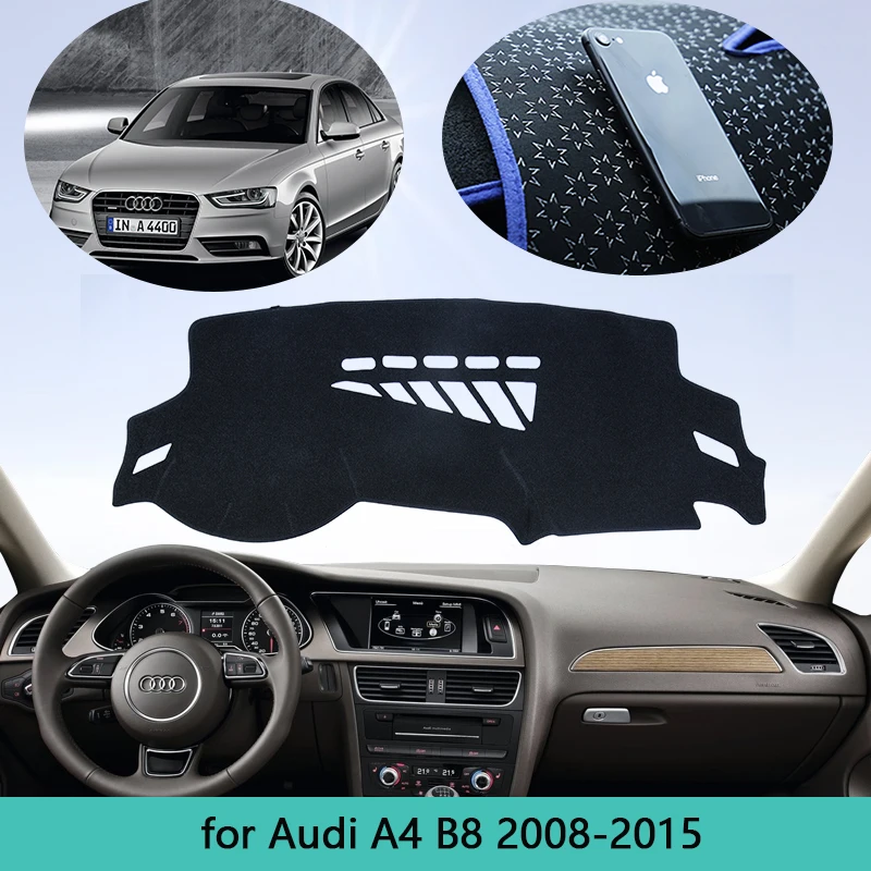 Коврик для приборной панели автомобиля чехол Audi A4 B8 2008 ~ 2015 8K коврик накидка