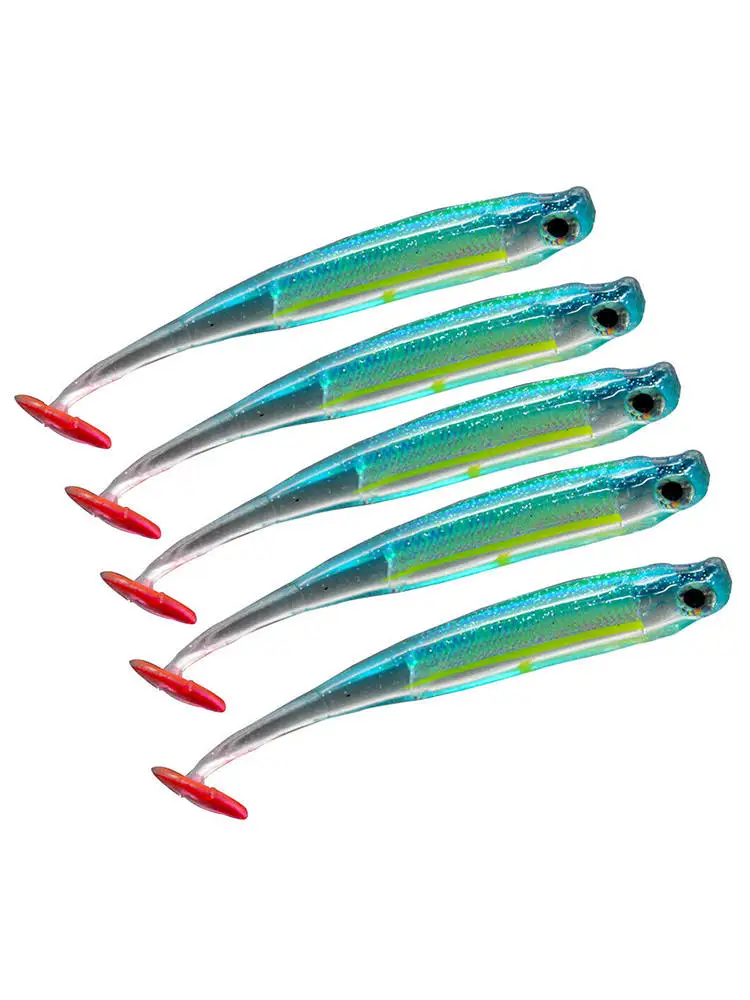 

5pcs Bionic Plastic Minnow Fishing Lure Hard Bait Swim Artificial Bait 9cm/5g