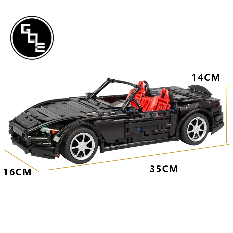 

High-Tech series MOC-24500 Honda S2000 AP2 super racing sport car Educational building blocks bricks toy for kids Christmas gift