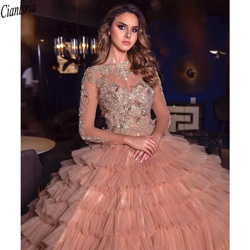 Блестящее бальное платье платья для Quinceanera длинные кружевные вечерние принцессы