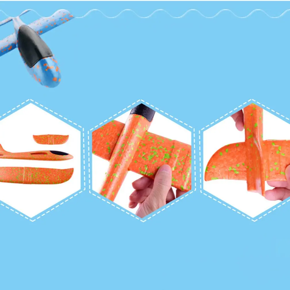 

New Throwing Airplane Foam Glider Model Inertia Aircraft Toy Hand Launch Mini Airplane Outdoor Toys for Children